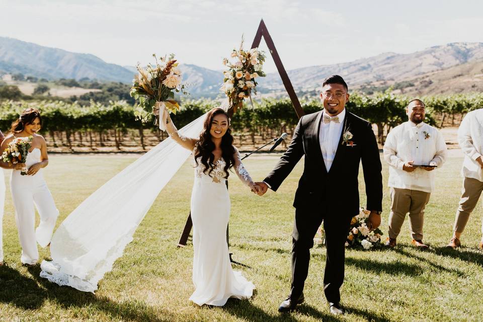 Ceremony outdoors