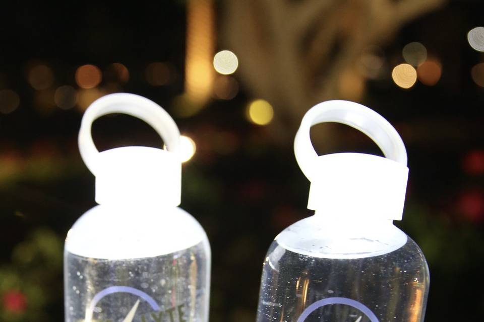LED illuminated water bottle