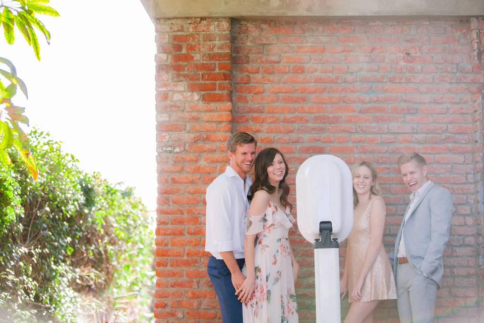 Photo booth outside