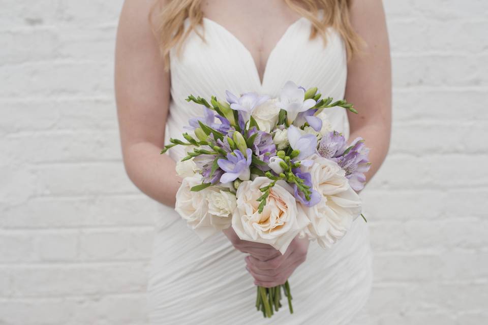 Lovely lavenders bride bouquet