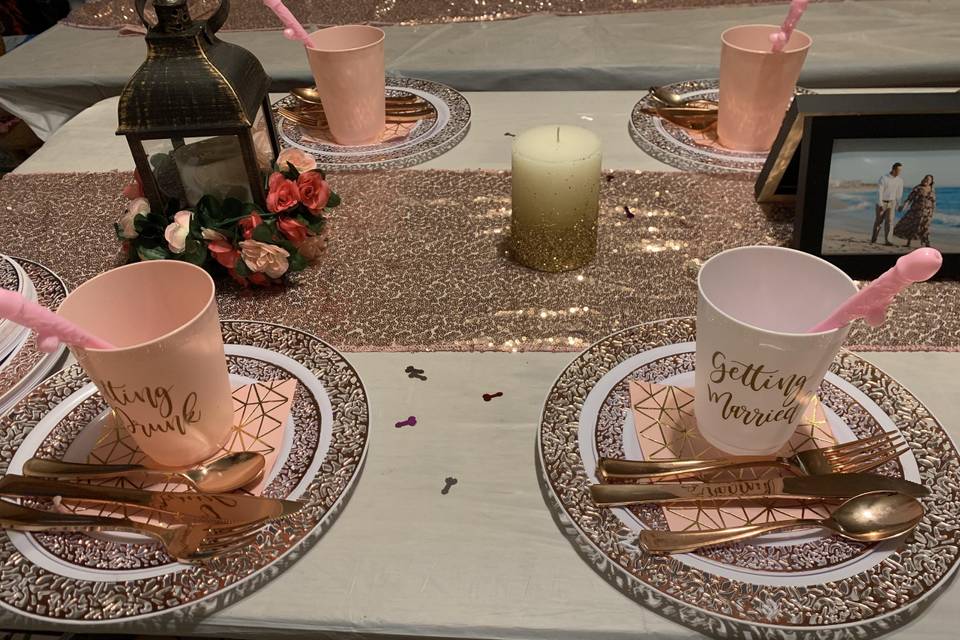 Bridal shower decor