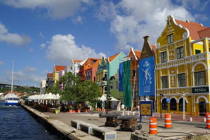 Colourful Willemstad in Curaçao