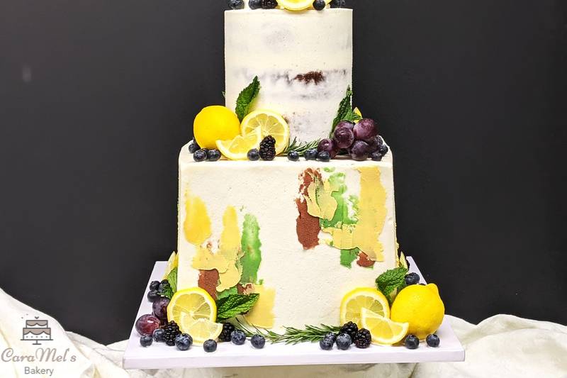 Mediteranian wedding cake