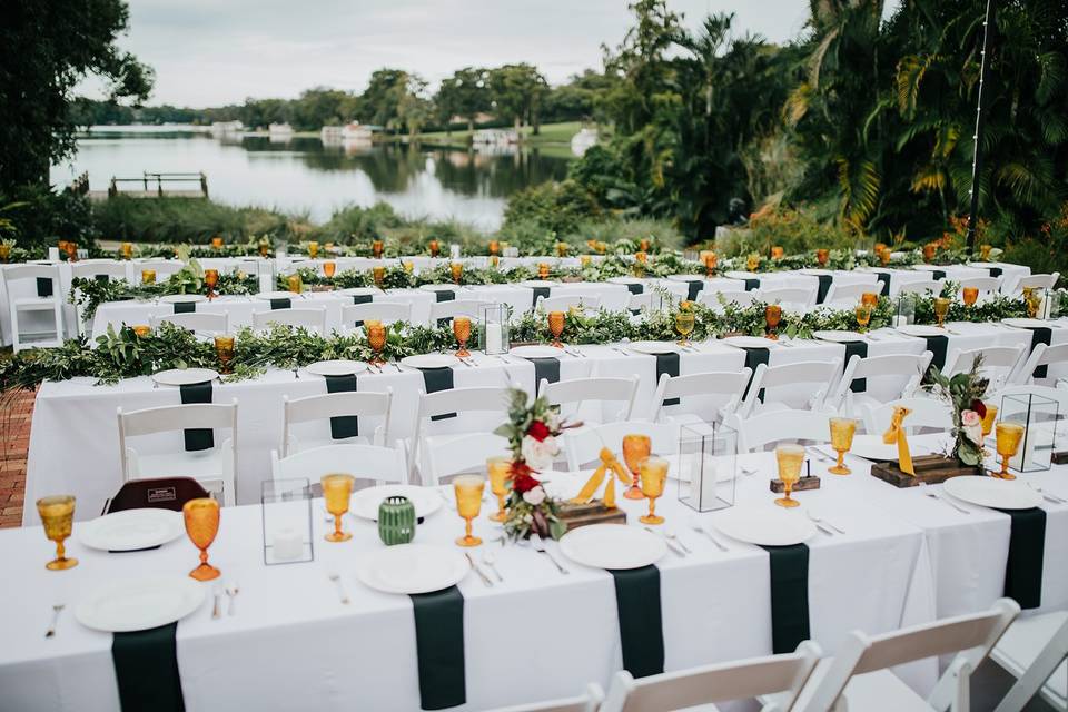 Lakeside patio