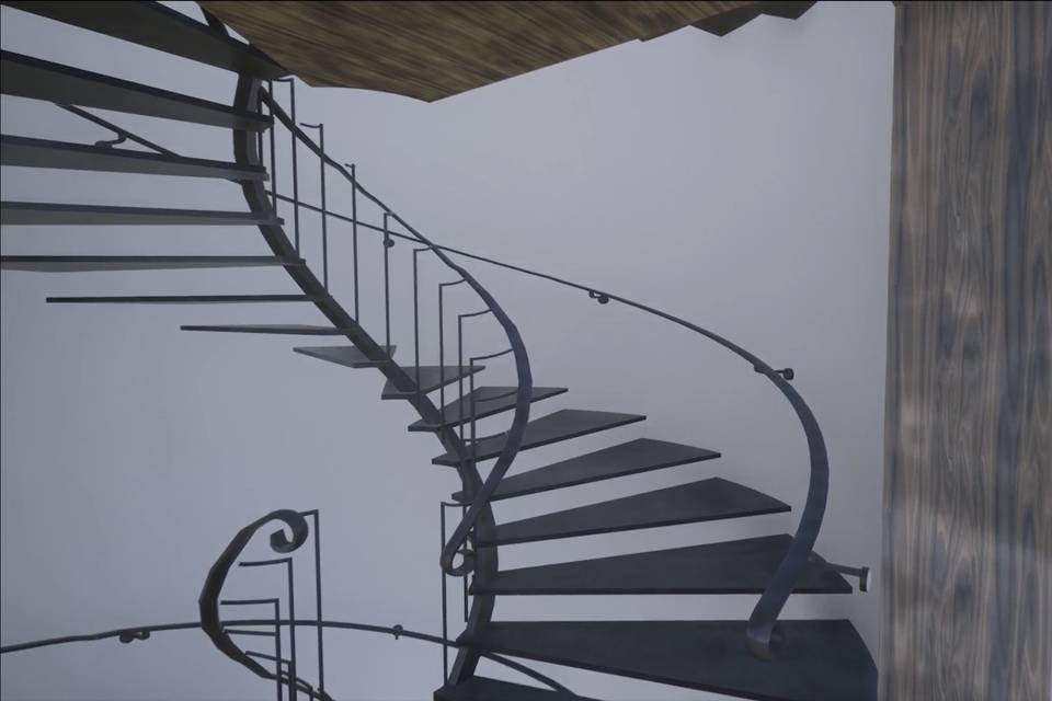 Spiral staircase to princess