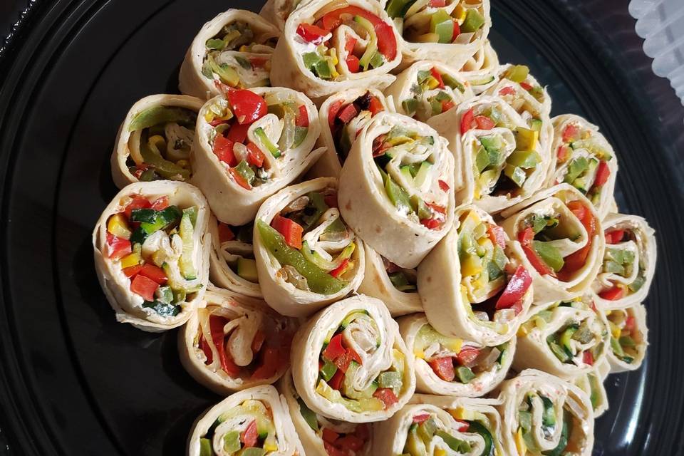 Vegetarian pinwheels