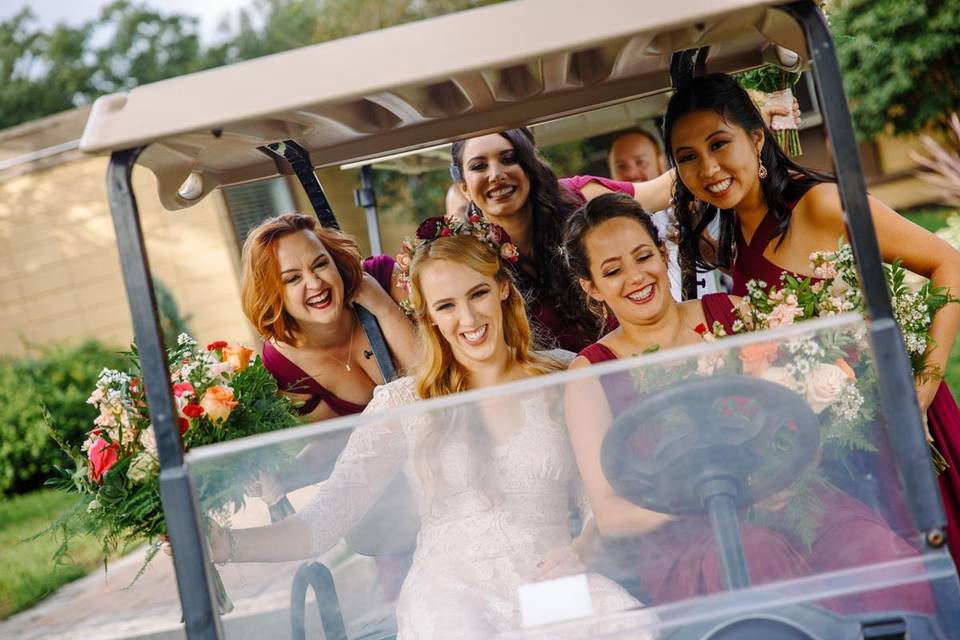 Girls stealing the bride