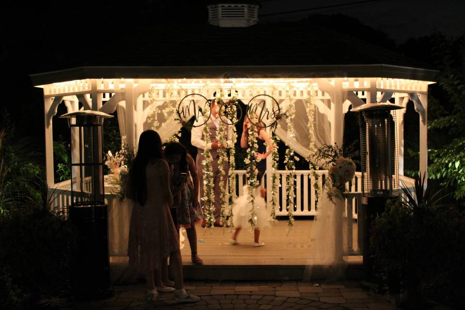 Night time summer wedding