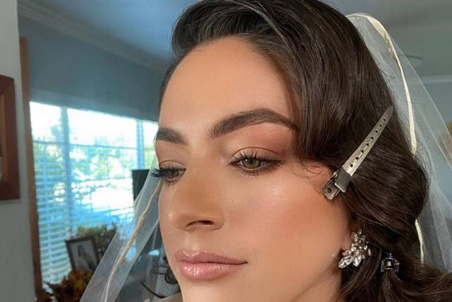 Bride on her wedding day