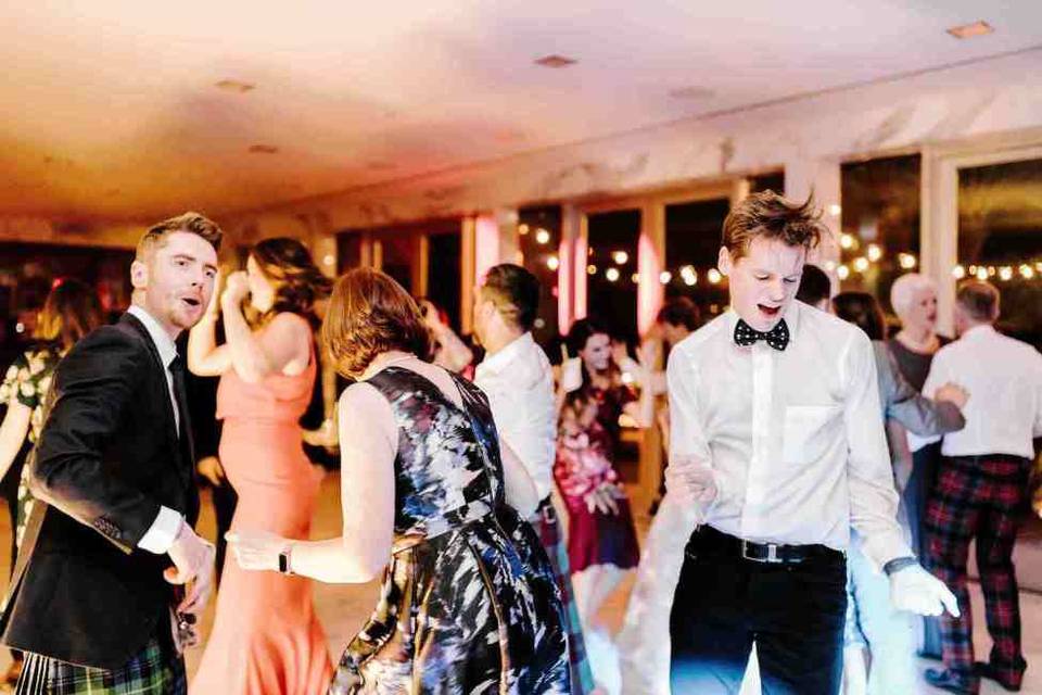 Dancing at a wedding