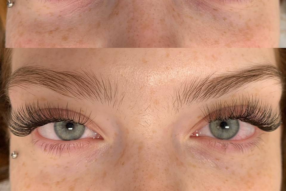 Before & after lashes
