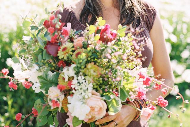 Bridal bouquet grown here