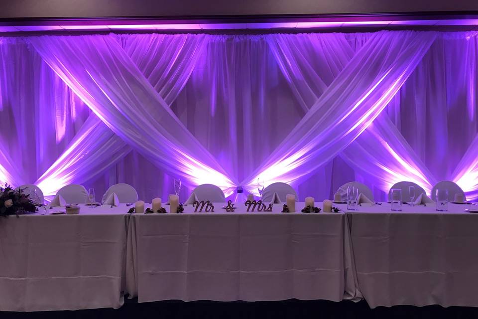 Purple light background