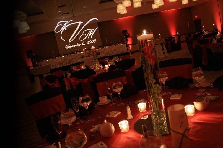 Sophisticated wedding reception