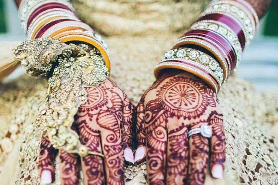 Bridal henna art