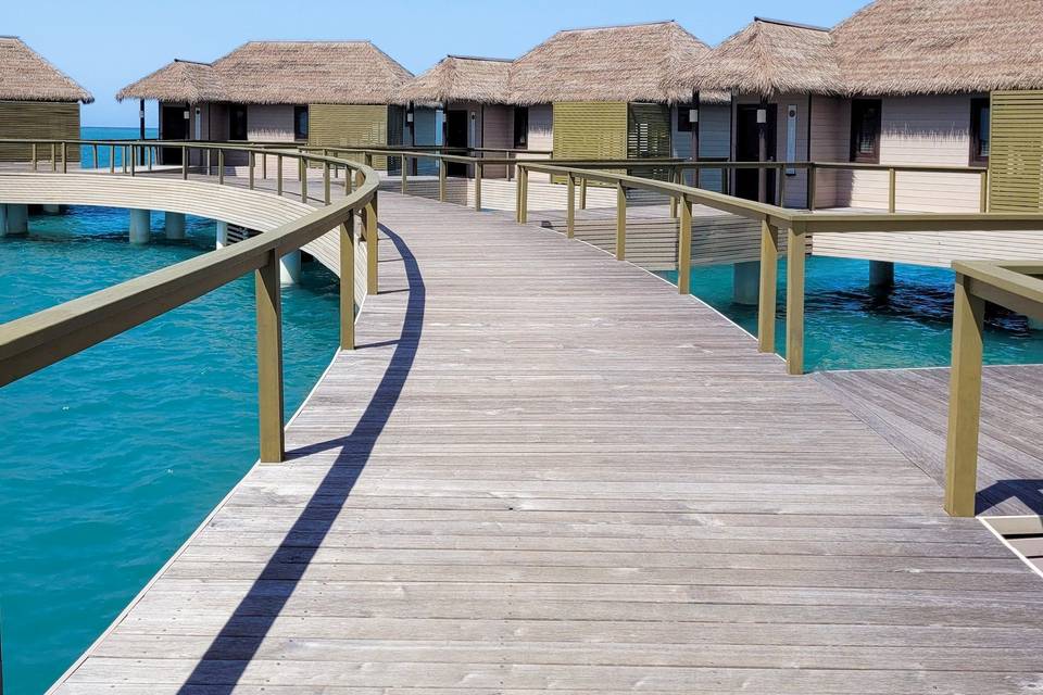 Over the water bungalows