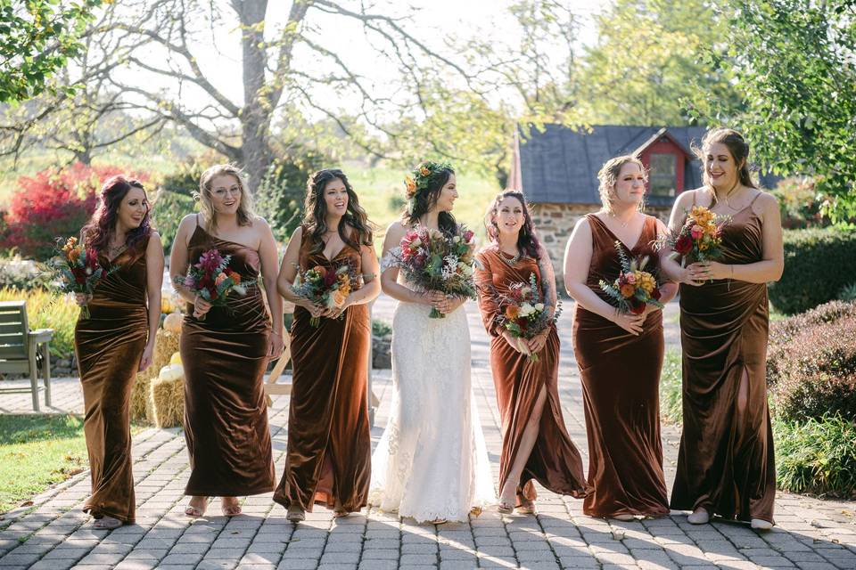 Tent setup and decor
