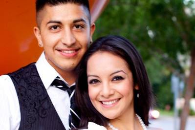 Guadalupe and Ricardo wedding with Oscar Meyer Weiner mobile