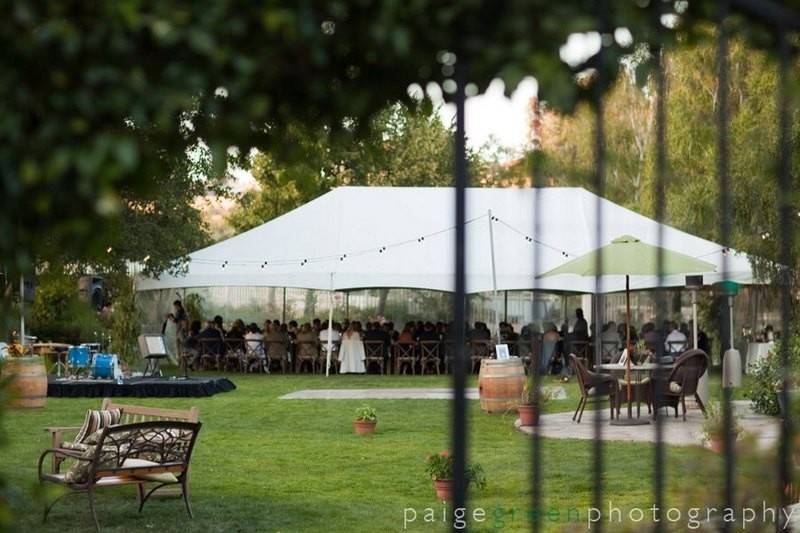 Tented reception option