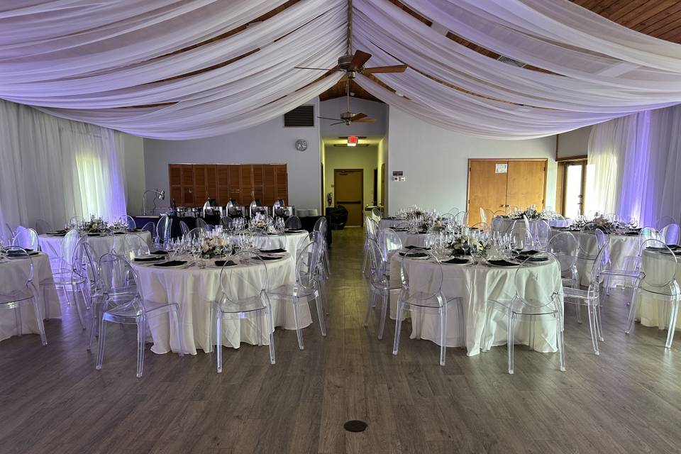 Reception Hall with Drapes