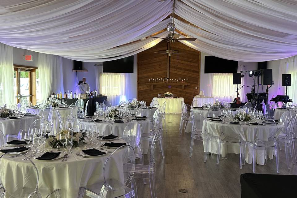 Reception Hall with Drapes