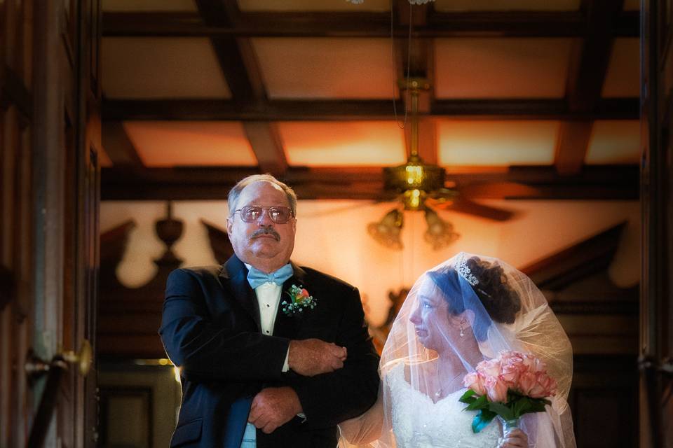 Wedding Ceremony Photo at the Gassaway Mansion