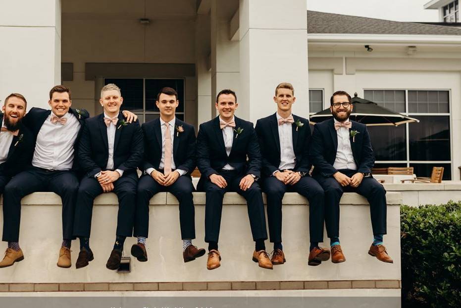 Groom and groomsmen