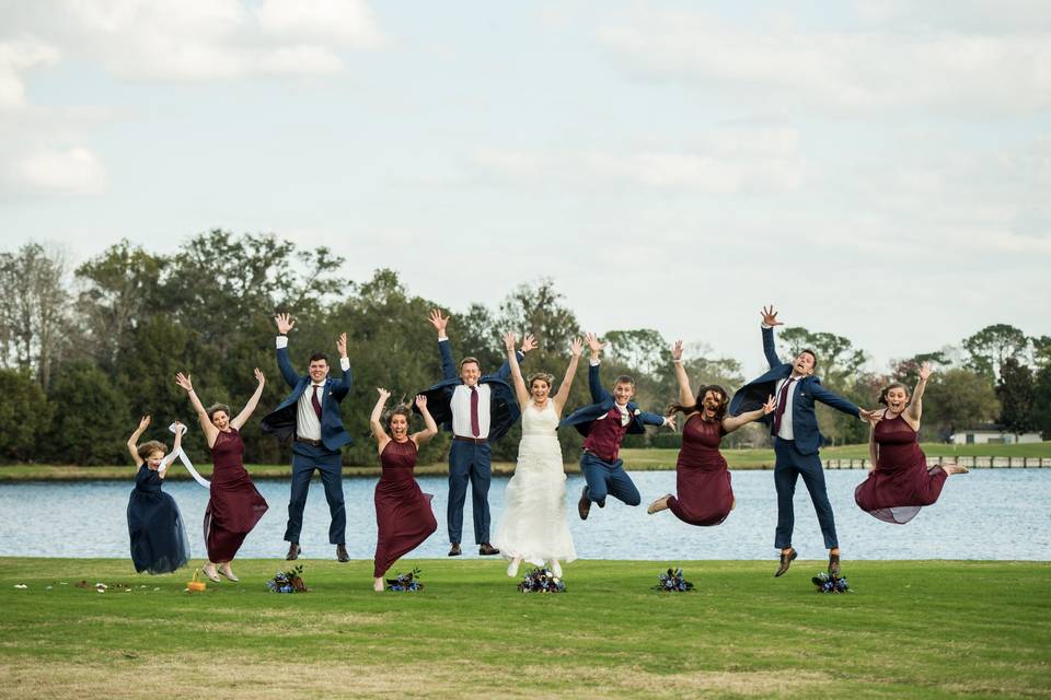 Fun photo with the newlyweds