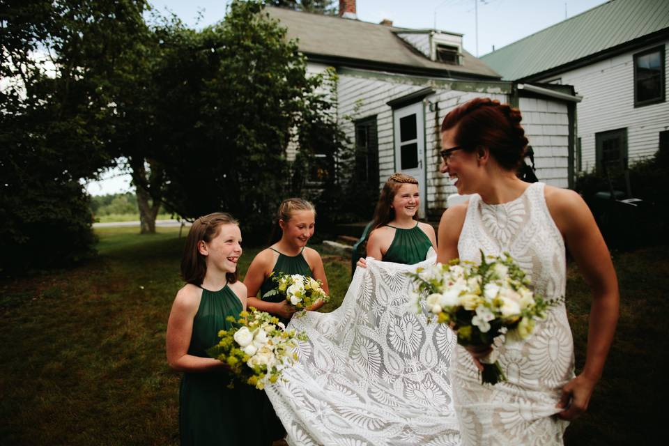 Maine Farmhouse wedding