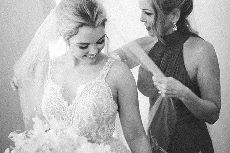 The bride and her mother