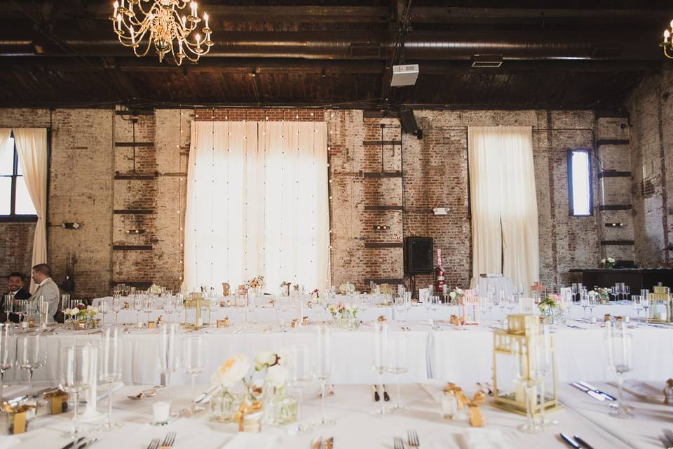 Rustic seated dinner