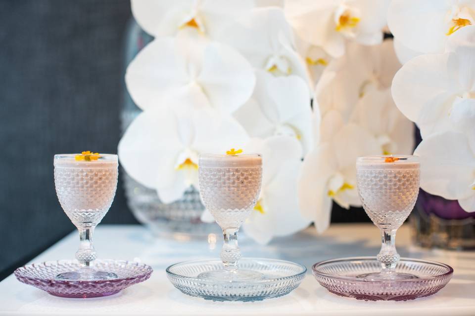 Blackberry panna cotta