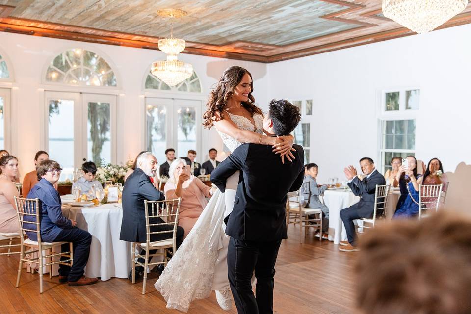 Couple first dance