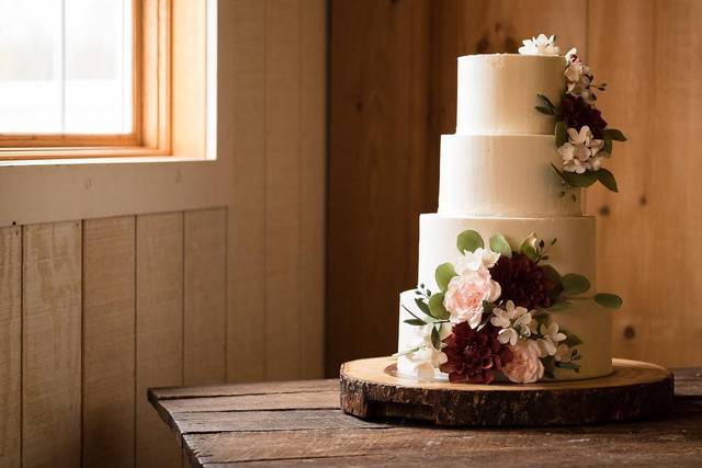 Chocolate dahlia cake