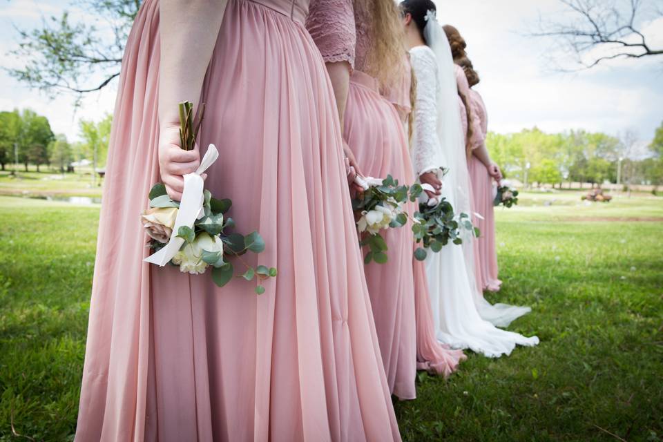 Bridesmaid bouquets