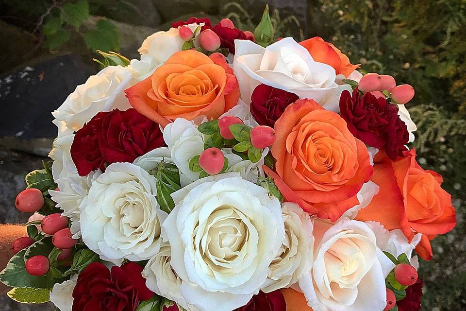 Orange & White Bouquet
