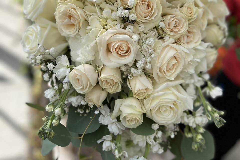 White Roses Bouquet