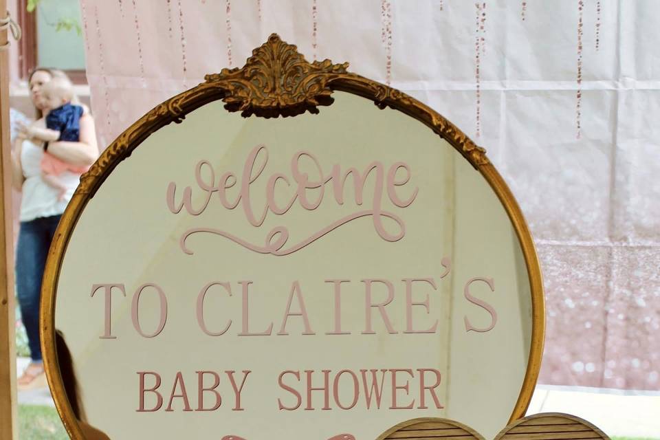 Baby Shower Welcome Sign