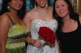 The bride with her guests