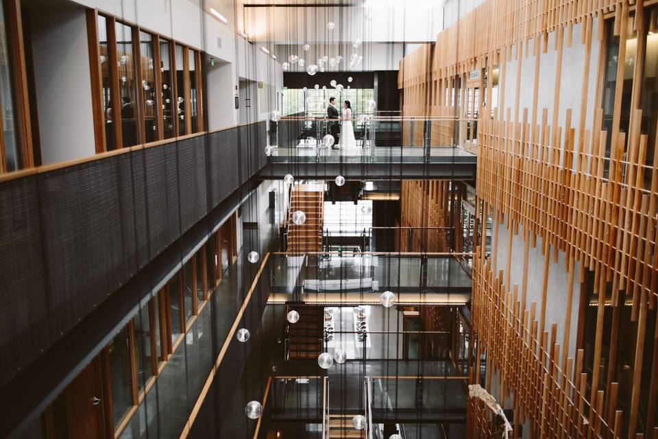 Spacious and natural atrium