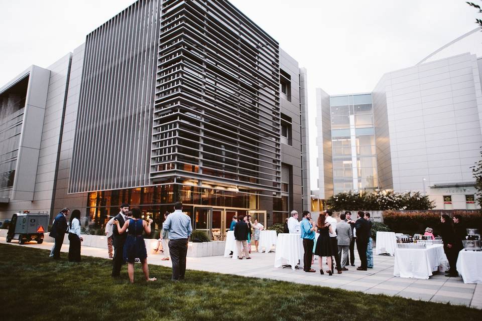 Garden courtyard reception