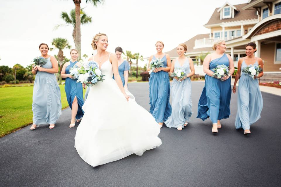 Seabrook Island bride + girls