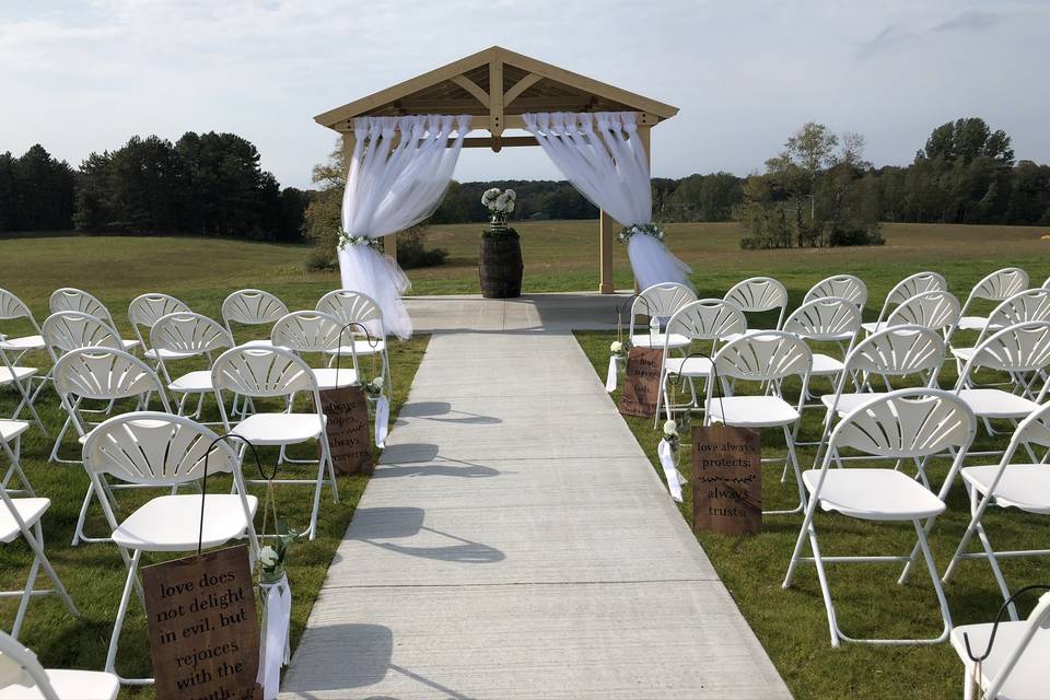 Ceremony view.