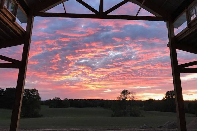 Sunset views from the barn!