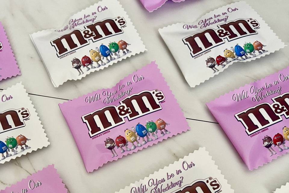 Custom M&M wrappers