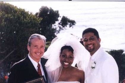 My Main Beach friends, Andrea & Zach, on a wonderful Laguna Beach hilltop overlooking the ocean.