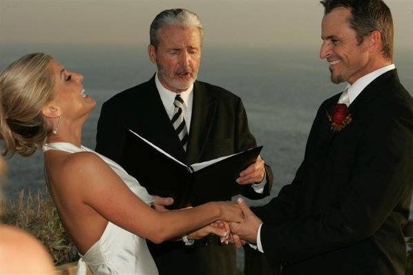 Laurie & Todd, two of my best friends on the beach at the Hotel Laguna.