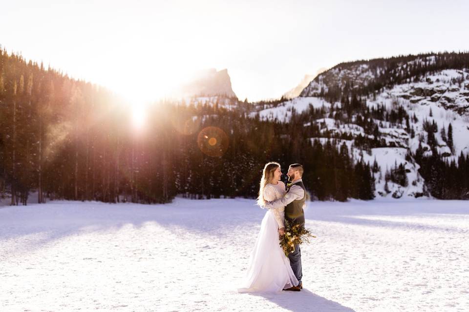 Winter elopement