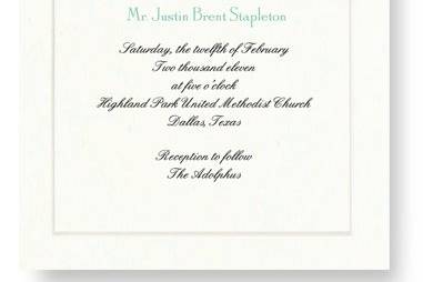 Maureen H. Hall Stationery and Invitations