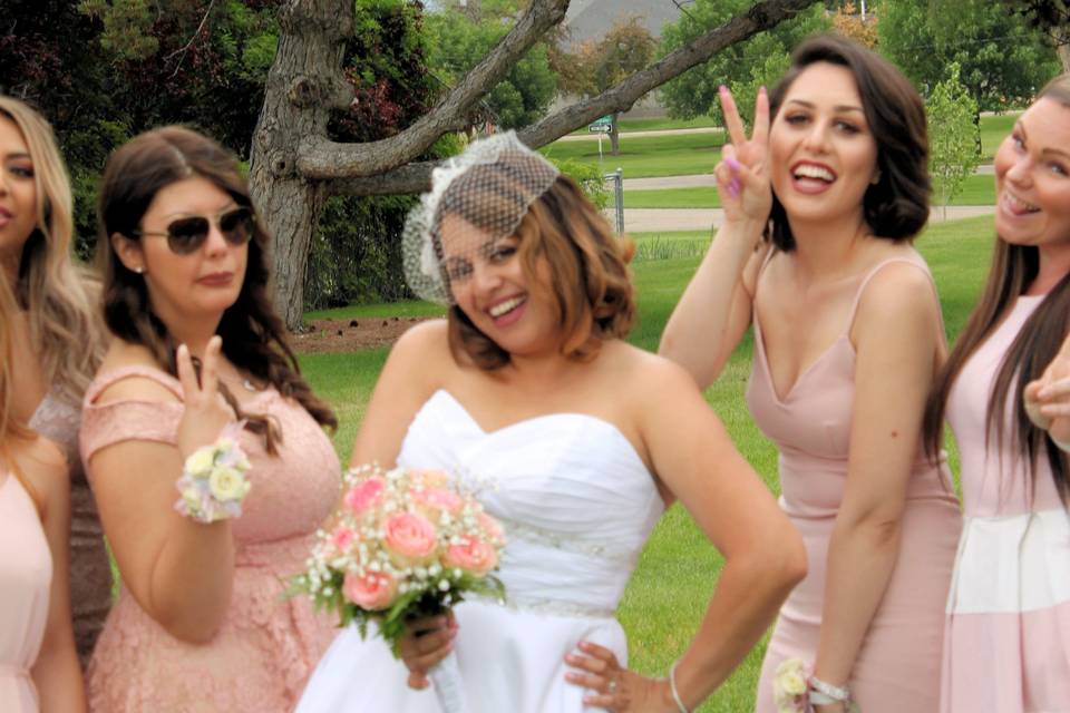 Bride being sassy